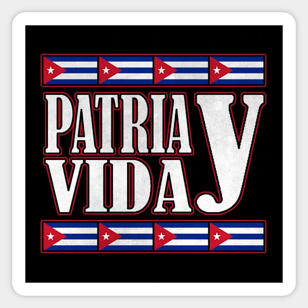 Patria y Vida, Cuban Revolution, i love Cuba, Free Cuba, Cuba Flag, Cuba Sticker by Jakavonis